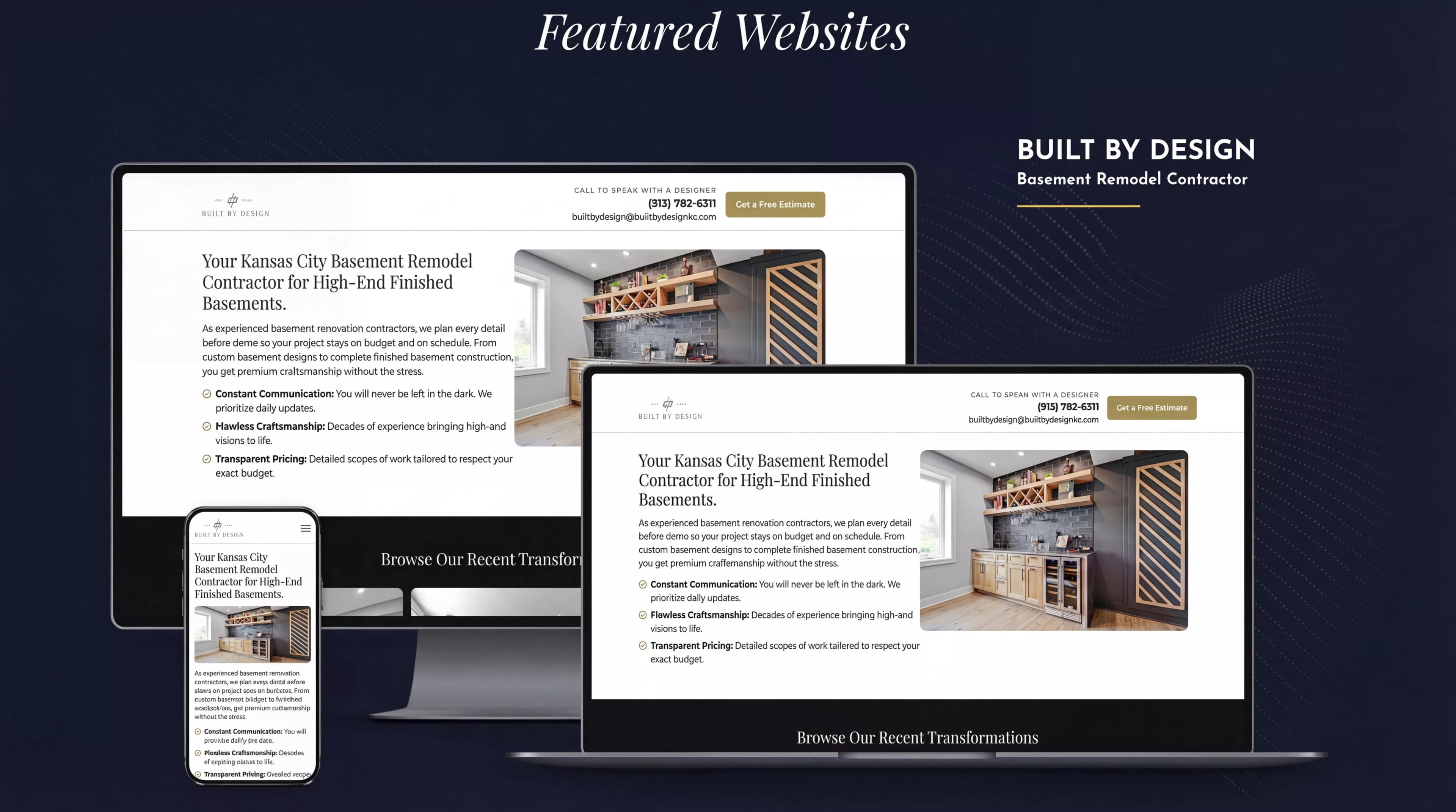 Featured website design 1 by DewBwah Marketing