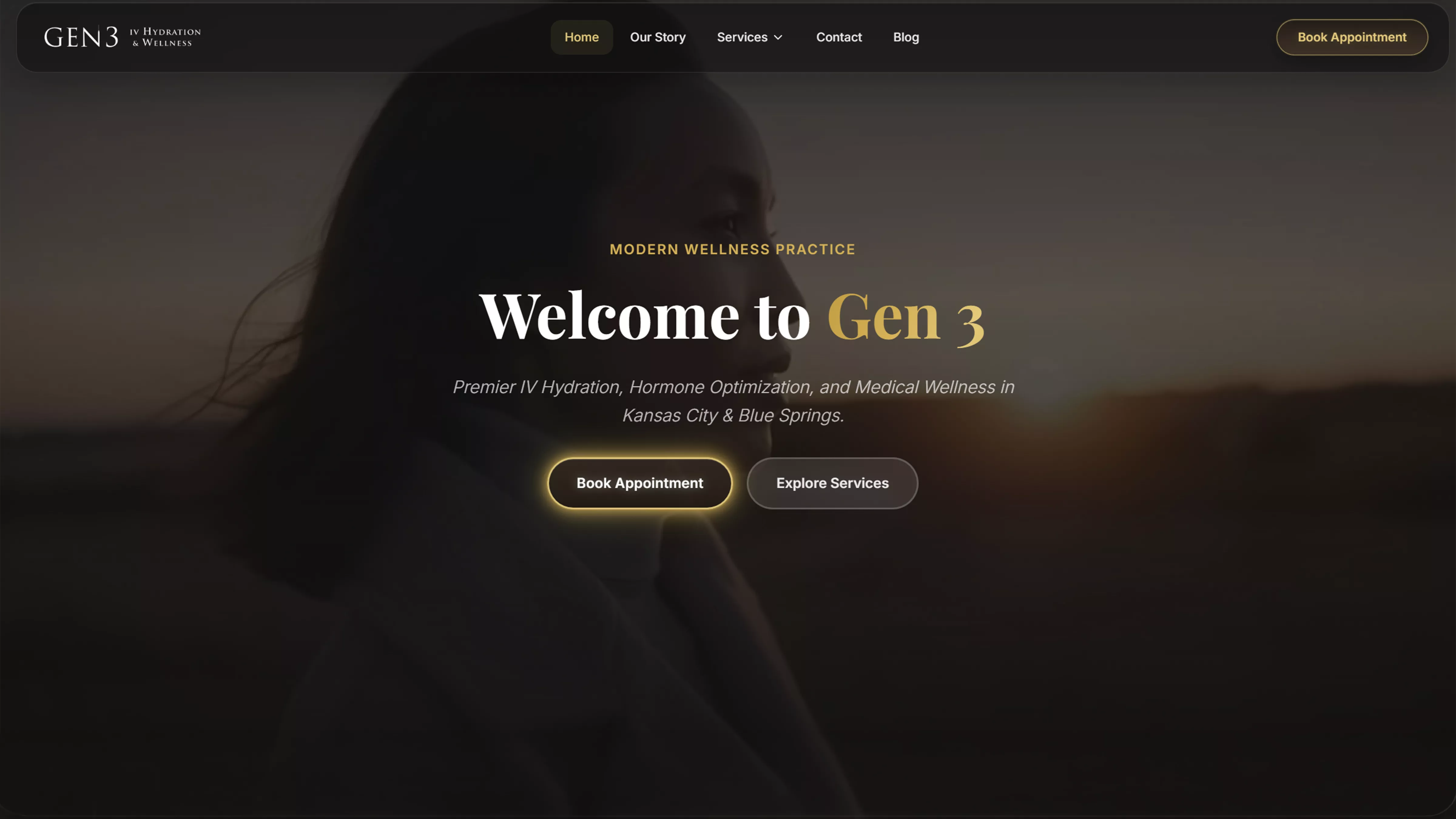 Modern website design and development preview